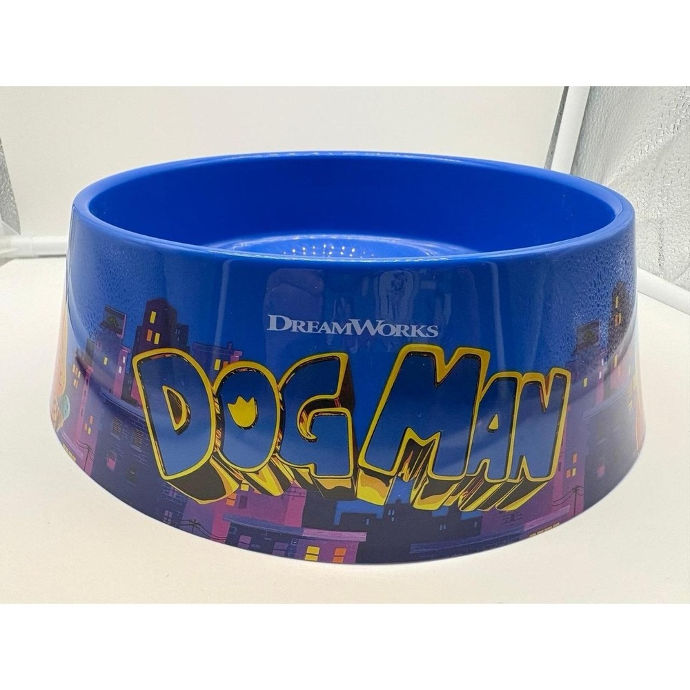 Dog Man Popcorn Bucket Bowl AMC Theatres Exclusive Promotional Item Blue